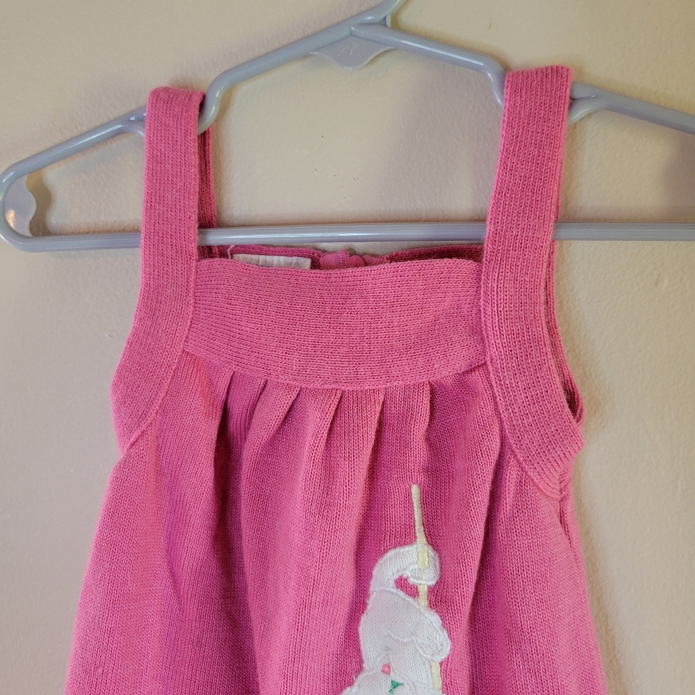 Vintage Cat Embroidered Pink One-Piece Infant Romper,‎ Size 6-9M - Picture 3 of 7